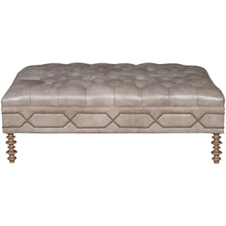 Customizable Rectangular Tufted Cocktail Ottoman